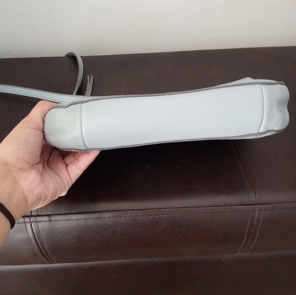 Fossil Women's Crossbody Bag Leather Vintage Blue Small - Picture 5 of 13